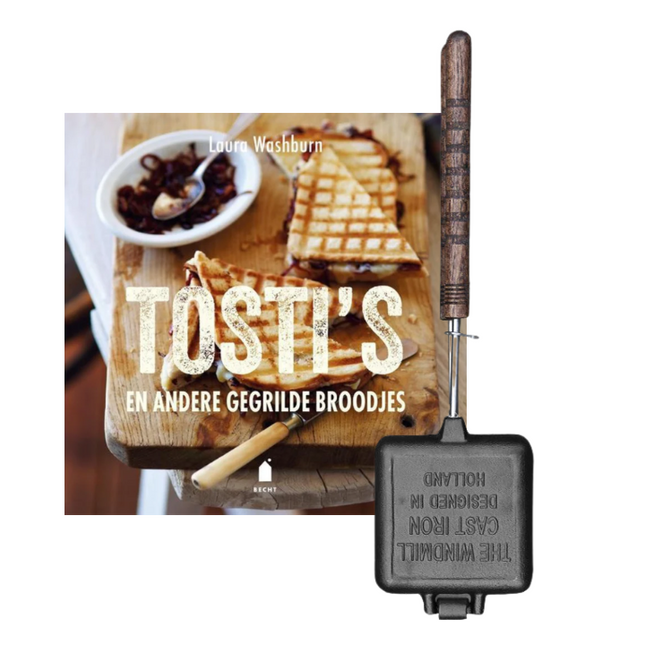 The Windmill Sandwich Pie Iron met Korte Handvaten + GRATIS Tosti