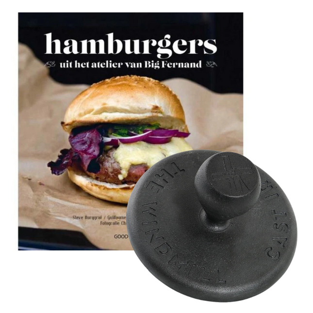 The Windmill Cast Iron Smashburger Tool + GRATIS Hamburgers