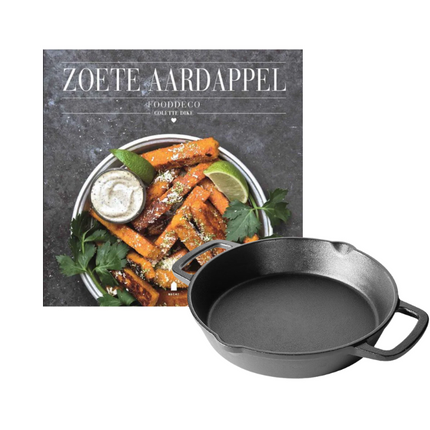 The Windmill Skillet Medium met 2 Handvaten + GRATIS Aardappel