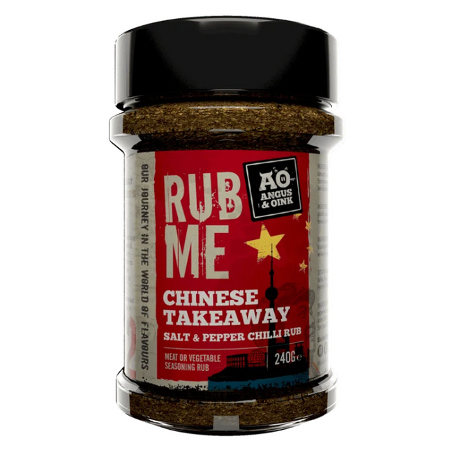 Angus&amp;Oink (Rub Me) Chinesisches Salz- und Pfeffer-Chili-Rub zum Mitnehmen 200 Gramm