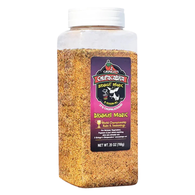 2 Gringos Chupacabra 'Brisket Magic & Season-All' BBQ Rub 25 oz