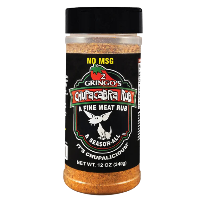 2 Gringos Chupacabra BBQ Rub NO MSG 12 oz