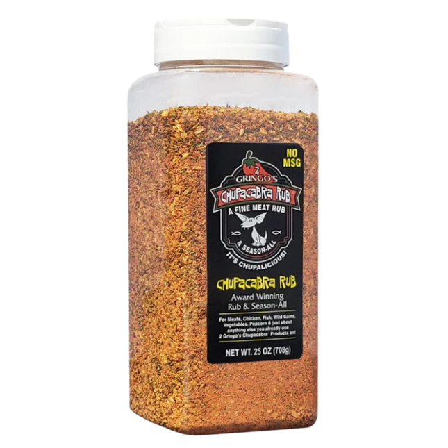 2 Gringos Chupacabra BBQ Rub NO MSG 25 oz