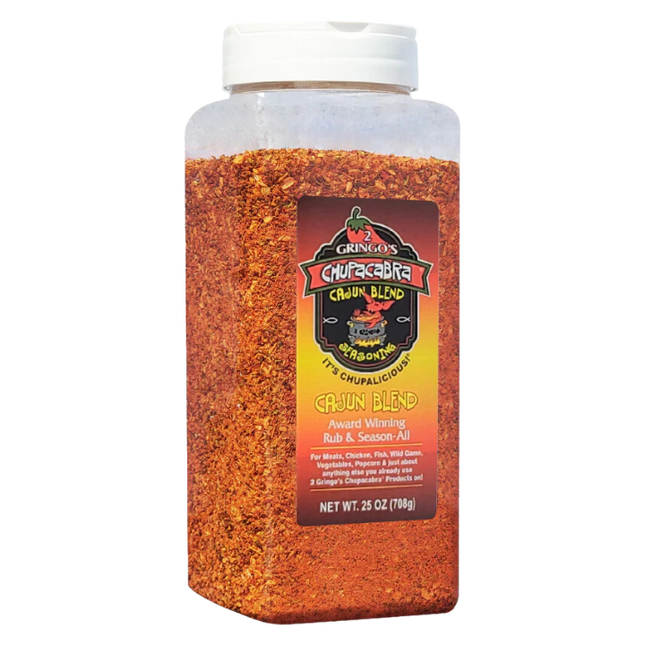 2 Gringos Chupacabra Cajun Blend Rub 25 oz