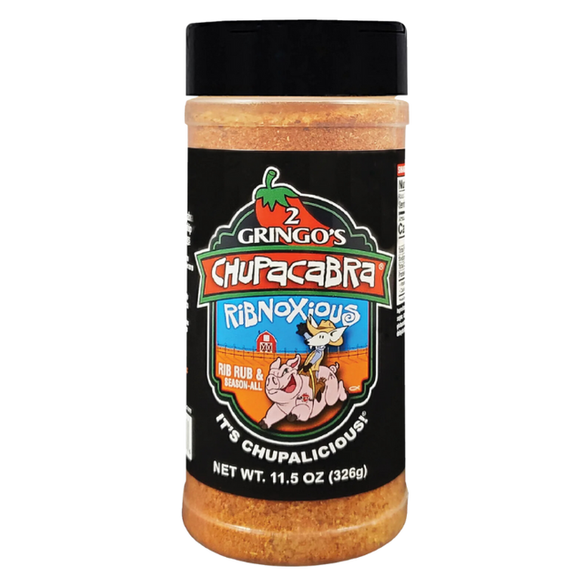 2 Gringos Chupacabra Ribnoxious BBQ Rub 11.5 oz