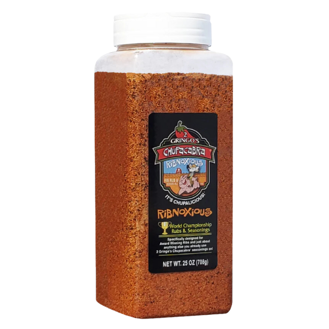 2 Gringos Chupacabra Ribnoxious BBQ Rub 25 oz