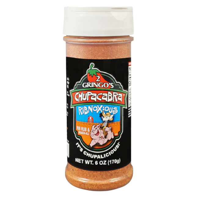 2 Gringos Chupacabra Ribnoxious BBQ Rub 6 oz