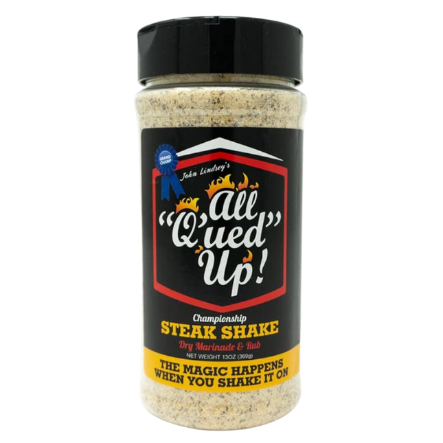 All Q'ued Up! Steak Shake BBQ Rub 13 oz