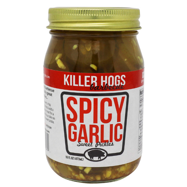 Killer Hogs Spicy Garlic Pickles 16 oz