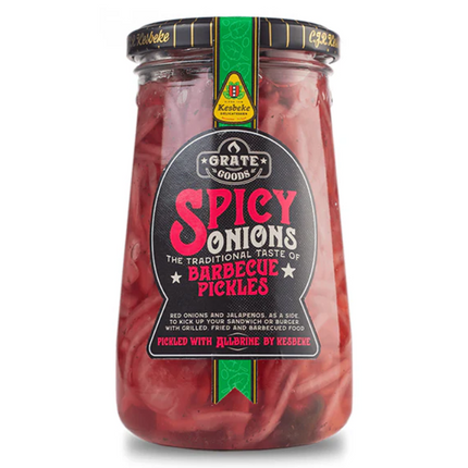 Grate Goods Spicy Onions Barbecue Pickles 325 Gramm 