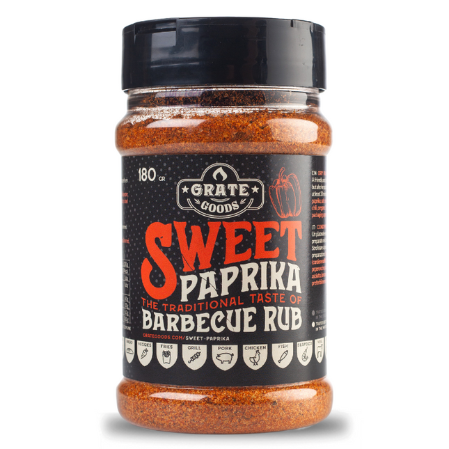 Grate Goods Sweet Paprika BBQ Rub 180 Gramm