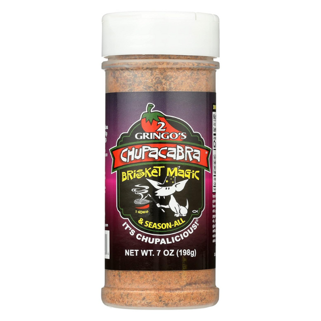 2 Gringos Chupacabra 'Brisket Magic & Season-All' BBQ Rub 7 oz