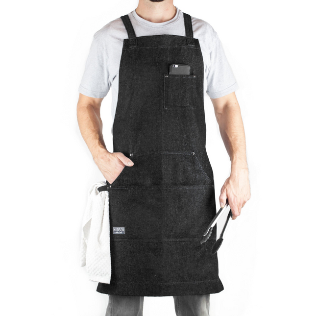 Hudson Durable Goods BBQ Schort - Black Denim