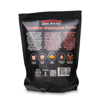 Vuur&amp;Rook Hot&amp;Fast Rotwein/Eichenchips 1,5 kg