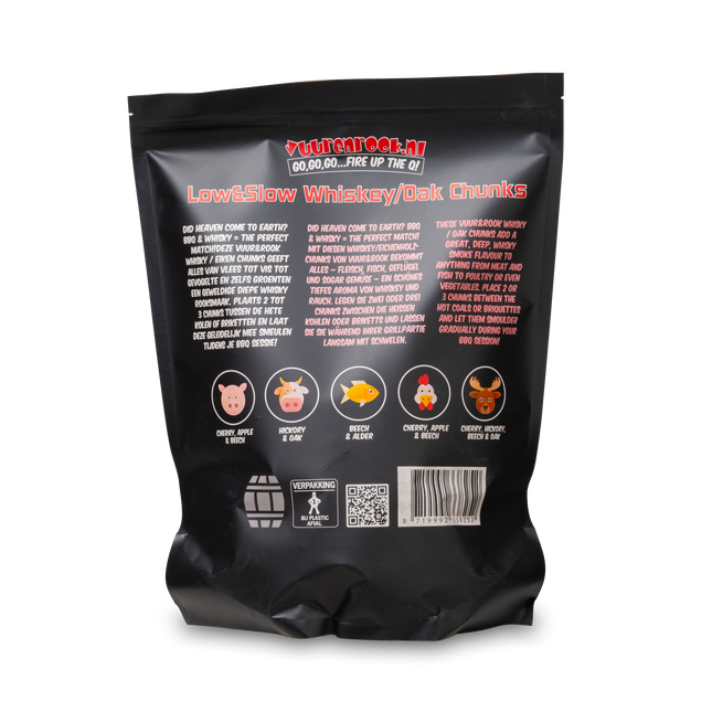 Vuur&amp;Rook Hot&amp;Fast Rotwein/Eichenchips 1,5 kg