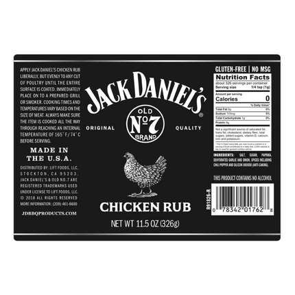 Jack Daniels Chicken Rub 11.5oz