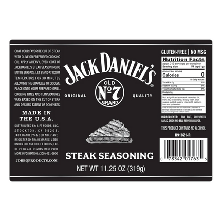 Jack Daniels Steak Rub 10.25oz