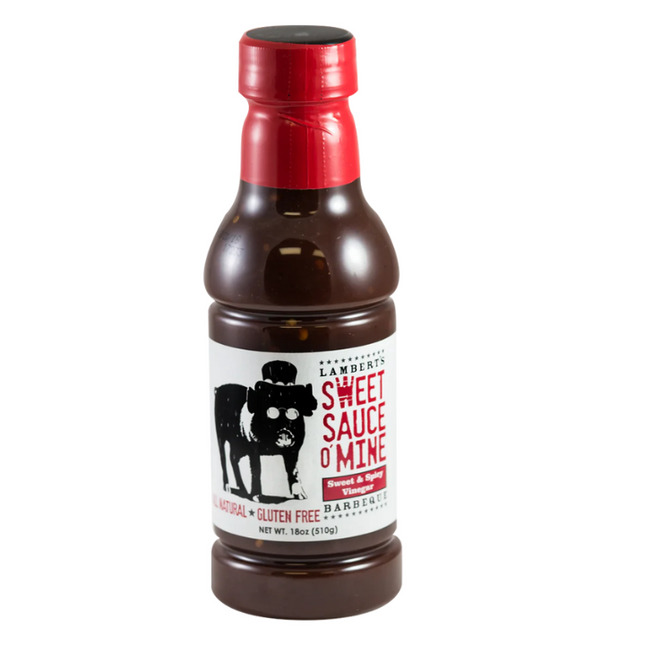 Lambert's Sweet Swine o Mine Sweet &amp; Spicy Vinegar BBQ Sauce 18oz