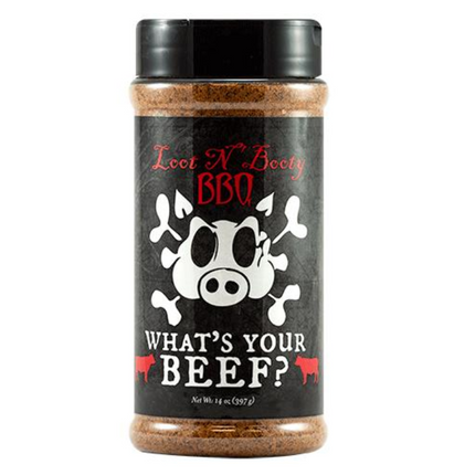 Loot n Booty What's Your Beef Rub 13oz