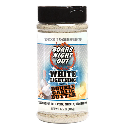 Boars Night Out White Lightning Double Garlic Butter Seasoning 12,2oz