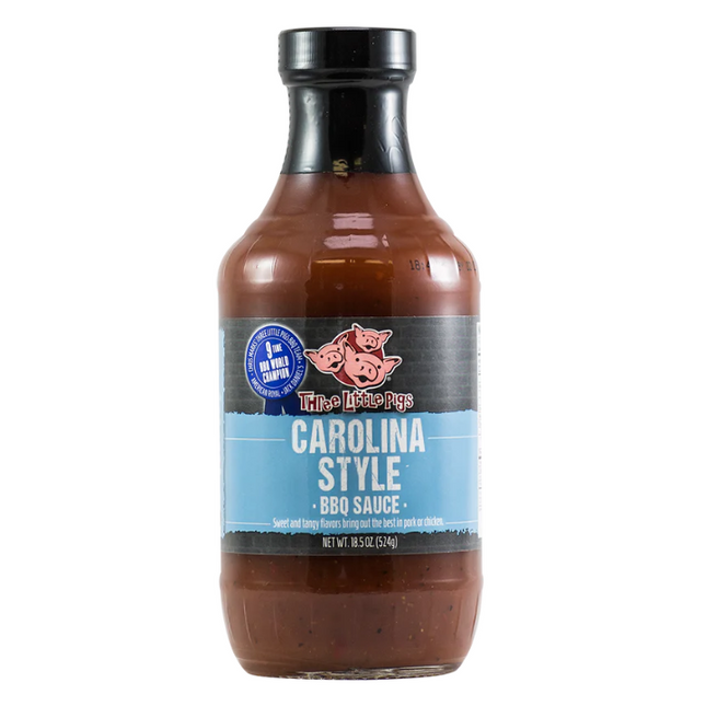 Three Little Pigs Carolina Style BBQ Sauce 18.5oz