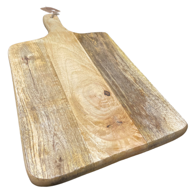 Snijplank Mangohout Rechthoekig Met Handvat 43 x 23 x 2,5 cm