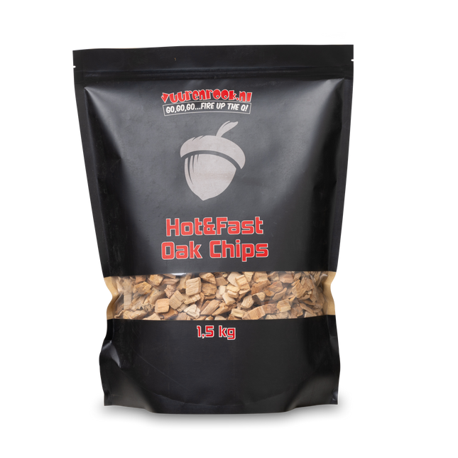 Vuur&amp;Rook Hot&amp;Fast Oak Chips 1.5 kg