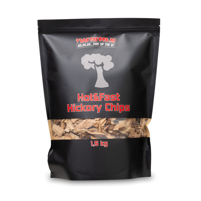 Vuur&amp;Rook Hot&amp;Fast Hickory Chips 1,5 kg