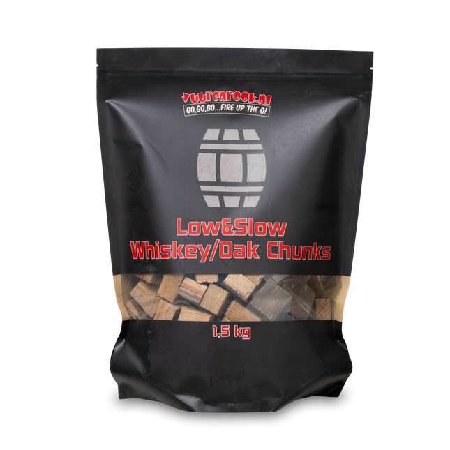 Vuur&Rook Low&Slow Whisky / Eiken Chunks 1,5 kg