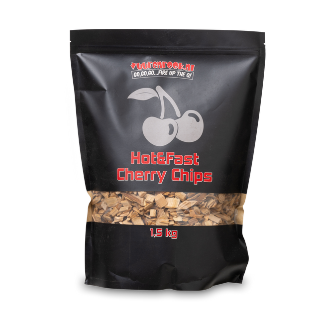 Vuur&amp;Rook Hot&amp;Fast Kirschchips 1,5 kg