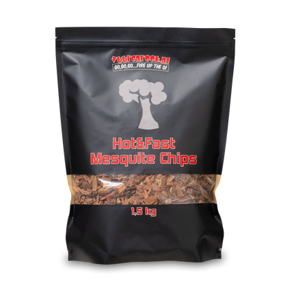 Vuur&amp;Rook Hot&amp;Fast Mesquite Chips 1.5 kg