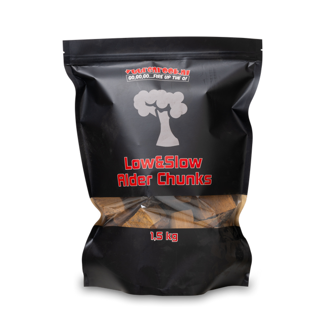 Fire&amp;Rook Low&amp;Slow Erlenbrocken 1,5 kg