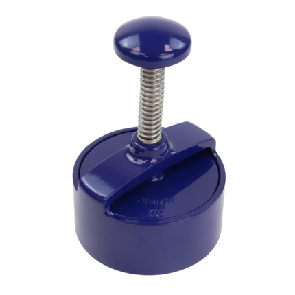 Adelmann Aluminium Hamburgerpers Blauw Ø100mm