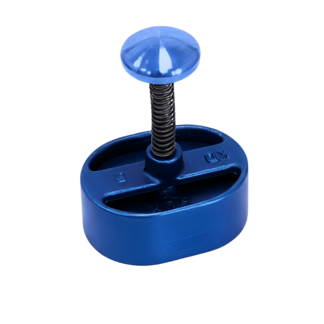Adelmann Aluminium Hamburgerpers Ovaal Donkerblauw