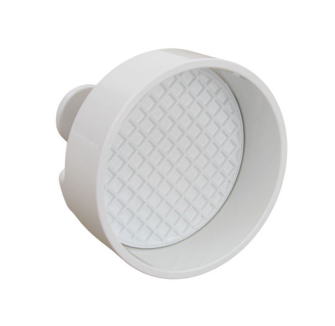 Adelmann Aluminium Hamburgerpers Wit Ø125mm