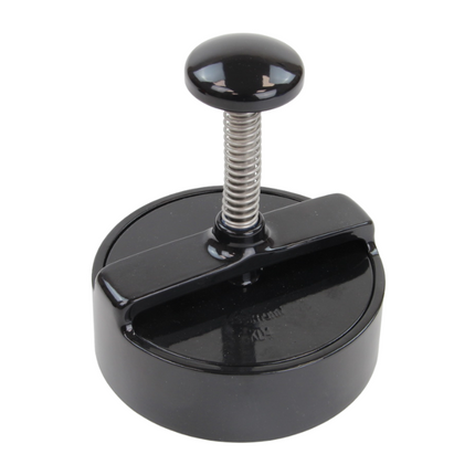 Adelmann Aluminium Hamburgerpers Zwart Ø125mm