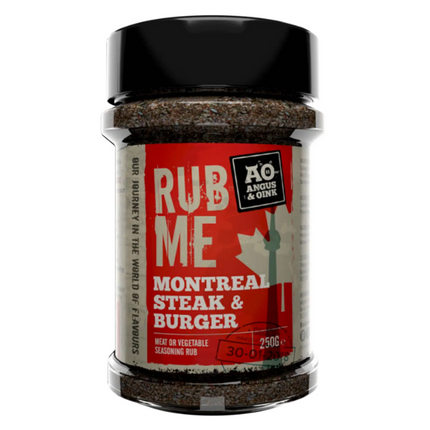 Angus & Oink Angus&Oink (Rub Me) Montreal Steak & Burger Seasoning 250 gram