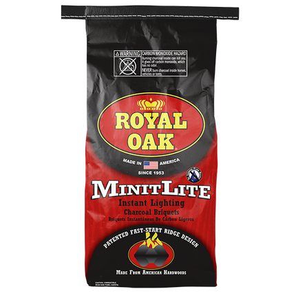 B&B Royal Oak Minit Lite Instant Charcoal Briquets 2.8 kg