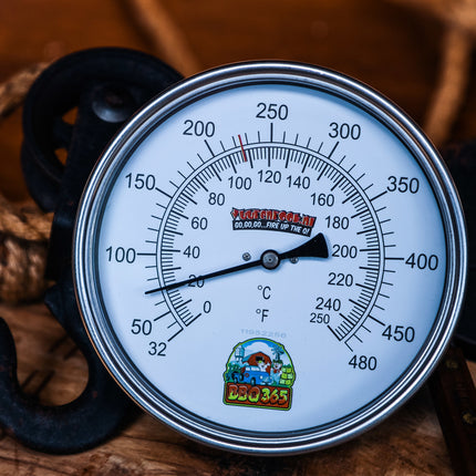 BBQ 365 Vuur&Rook / BBQ365 RVS Thermometer 150mm