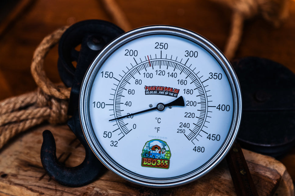 BBQ 365 Vuur&Rook / BBQ365 RVS Thermometer 150mm