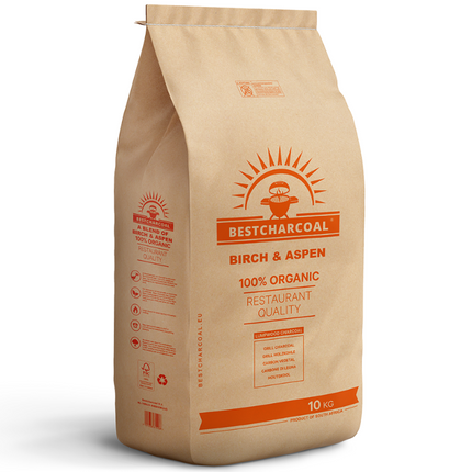 Best Charcoal Best Charcoal Birch & Aspen Charcoal 10 kg
