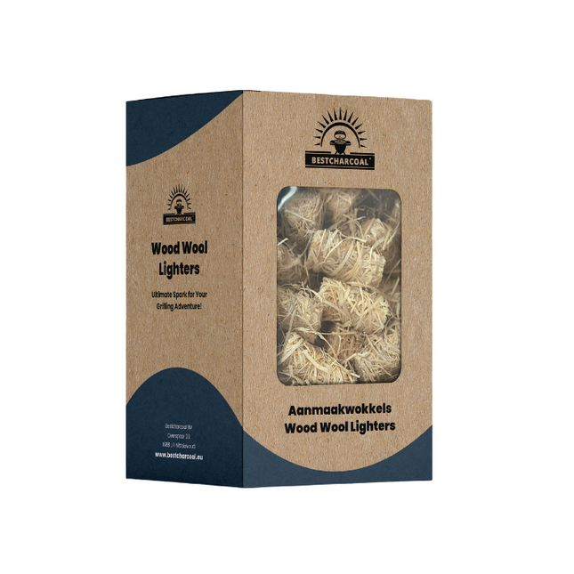 Best Charcoal Bestcharcoal Fire Starters / Wokkels Circa 75 stuks / 1 kg