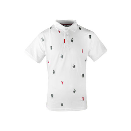 Big Green Egg Big Green Egg Golf Poloshirt Wit