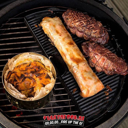 Big Green Egg Big Green Egg Half Moon Cast Iron Plancha Griddle Large