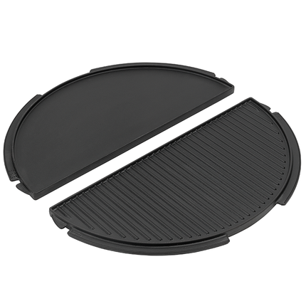 Big Green Egg Big Green Egg Half Moon Cast Iron Plancha Griddle XLarge