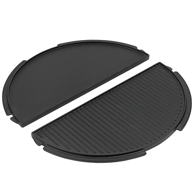 Big Green Egg Big Green Egg Half Moon Cast Iron Plancha Griddle XLarge
