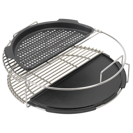 Big Green Egg Big Green Egg Half Moon Cast Iron Plancha Griddle XLarge