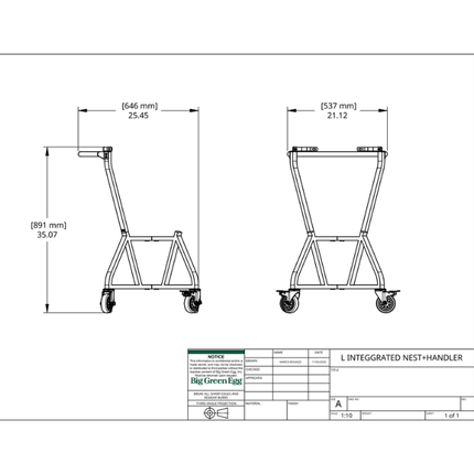 Big Green Egg Big Green Egg IntEGGrated Nest+Handler Large
