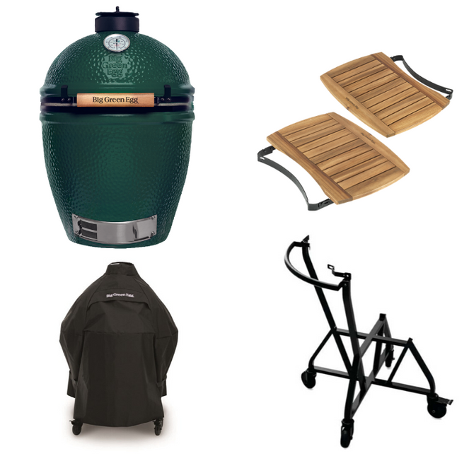Big Green Egg Big Green Egg Large + Integgrated Nest + Handler + Mates + Cover