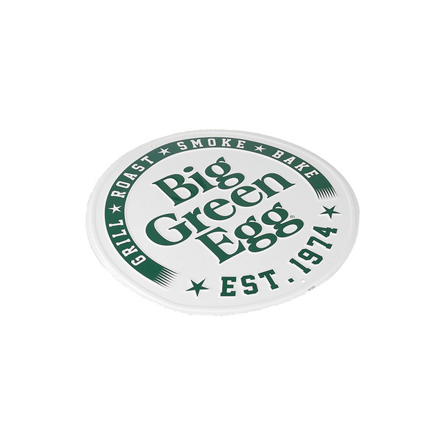 Big Green Egg Big Green Egg Rond Tekstbord Wit EST. 1974